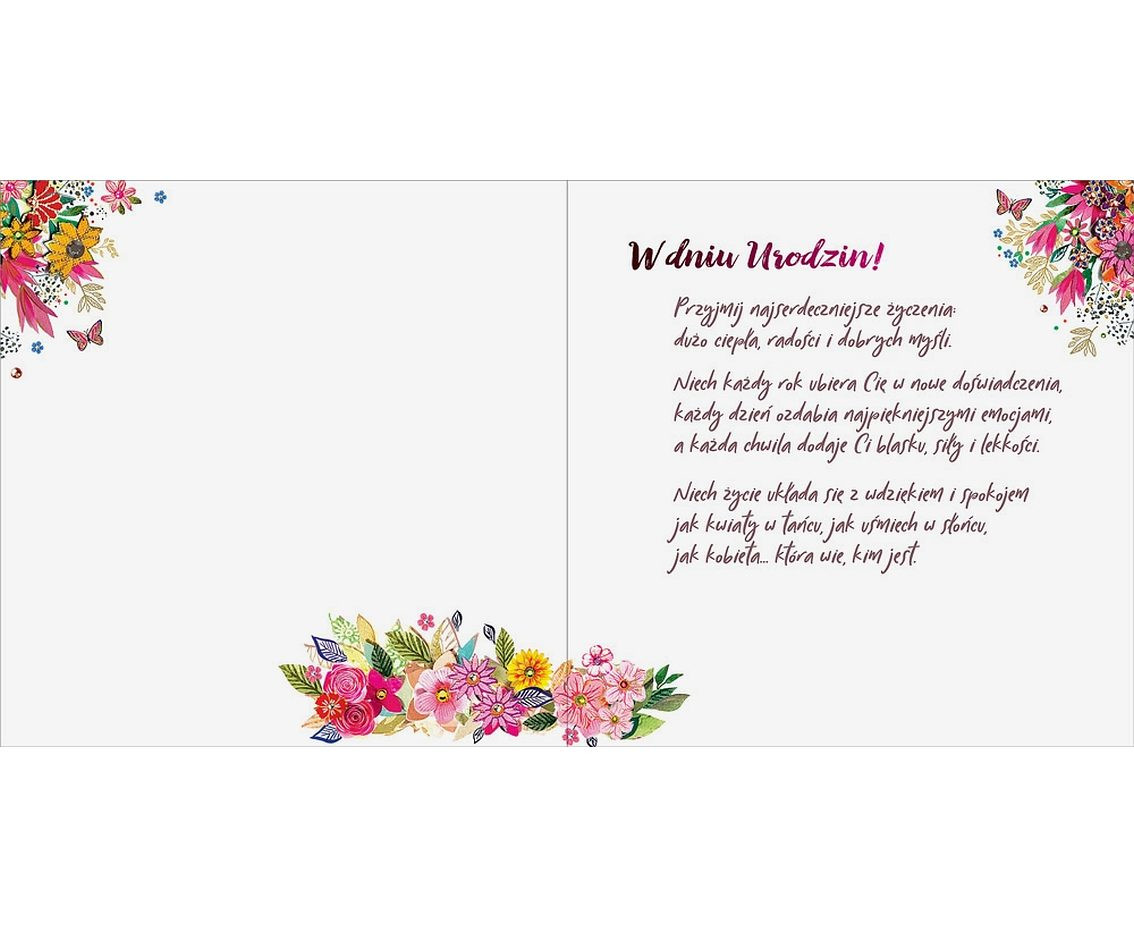 Birthday Card Flower Dress